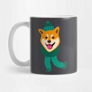 Shiba Inu dog in a hat Mug